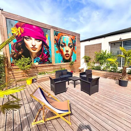 Appartement Loft 250 M2 Toit Terrasse Parking Netflix