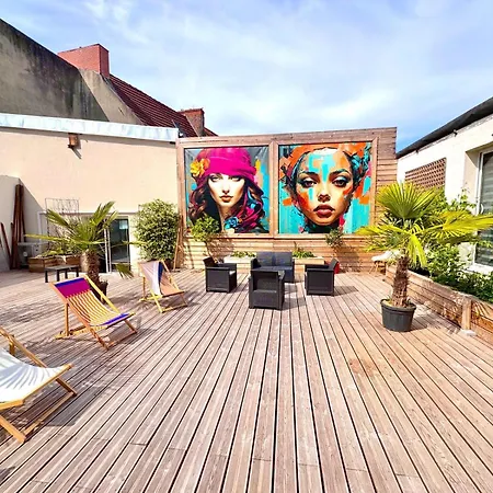 Loft 250 M2 Toit Terrasse Parking Netflix Lägenhet